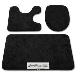 Set de Alfombras de Baño de 3 Piezas