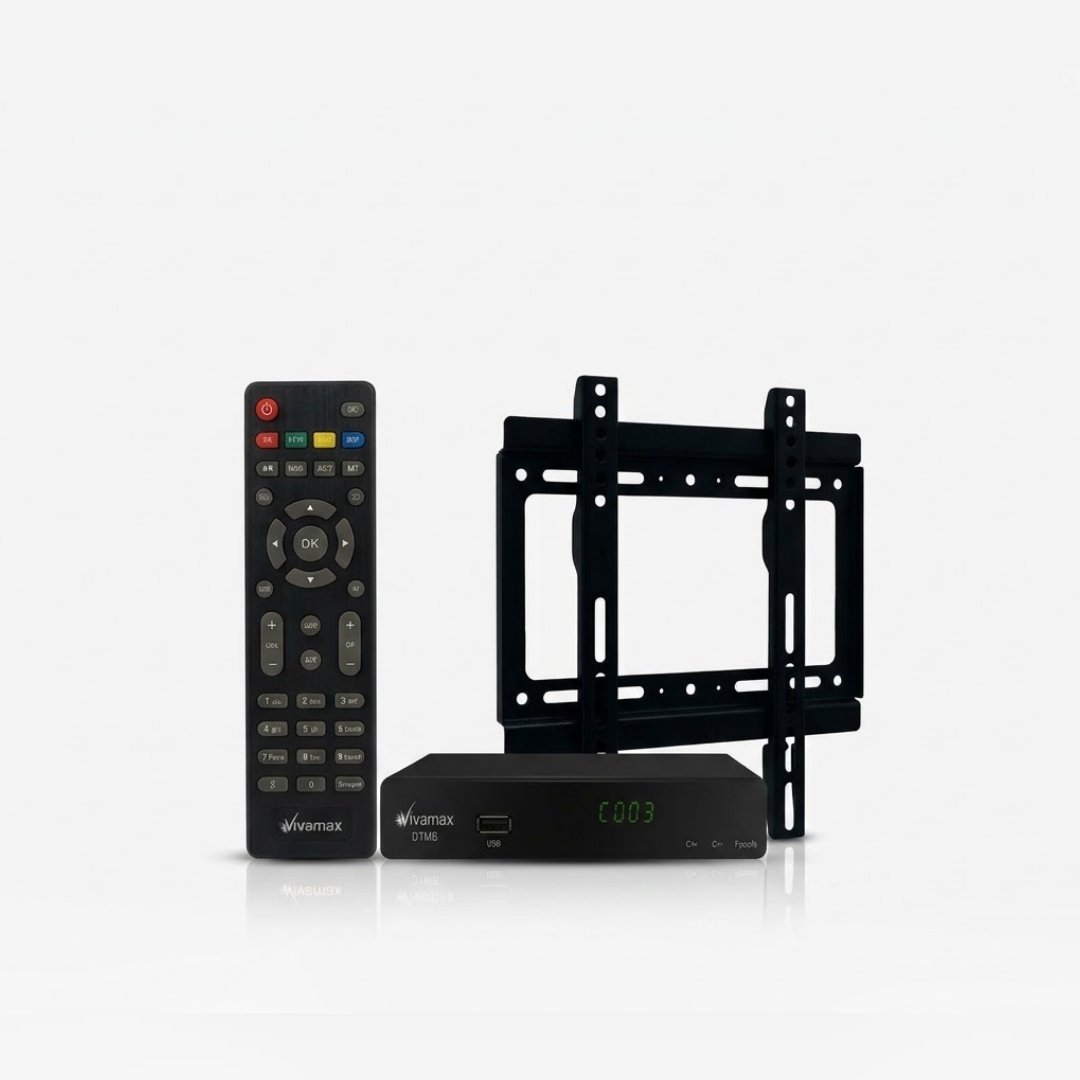 Combo Completo para TV (Cajita Vivamax Full HD + Soporte de Pared Universal).