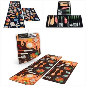 Set de 2 Alfombras de Cocina